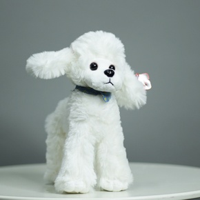 Плюшевый пудель белый (25 см) в Апрелевке