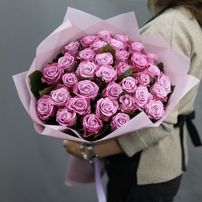 Букет из 35 малиновых роз Меритим (50 см) в Апрелевке
