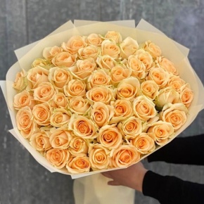 Букет из 51 розы Аваланж (60 см) в Апрелевке