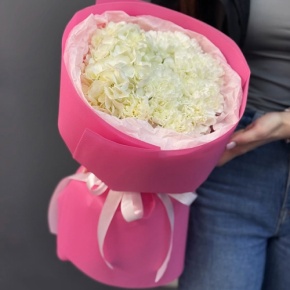 Букет "Гламур" из гортензии и диантусов в Апрелевке