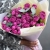 Букет "Малиновый бисквит" из кустовых и пионовидных роз и эвкалипта в Апрелевке