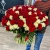 Букет 151 роза красный и белый микс (60 см) в Апрелевке