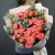 Букет "Фортуна" из коралловых роз и оксипеталума в Апрелевке