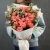 Букет "Фортуна" из коралловых роз и оксипеталума в Апрелевке