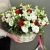 Композиция в корзине "Стелла" из роз, эустом и альстромерий в Апрелевке