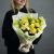 Букет "Мимозка" из нарциссов, диантусов и мимозы в Апрелевке
