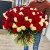 Букет 151 роза красный и белый микс (60 см) в Апрелевке