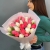 Букет из 25 кораллово-белых тюльпанов в Апрелевке