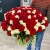 Букет 151 роза красный и белый микс (60 см) в Апрелевке
