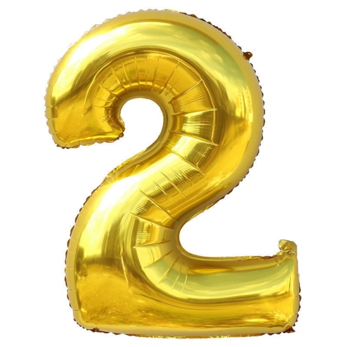 Шар гелиевый цифра 2 (40х102 см) в Апрелевке