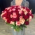 Букет 151 роза красный микс (50 см) в Апрелевке