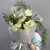 Букет "Путеводная звезда" из белых амариллисов и нобилиса в Апрелевке